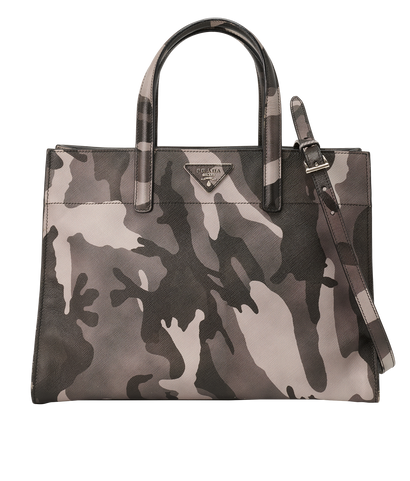 Triple Pocket Tote, &pound;495, Handbags, Black/Grey, Leather, Front view